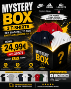 🎁 Mystery Box T-Shirts | 3 Premium Brand Μπλουζάκια μόνο 24,99€