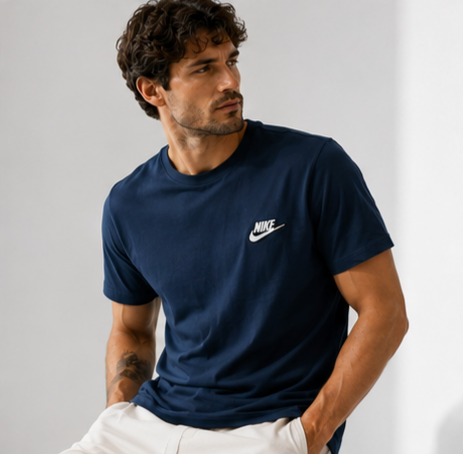 Nike Μπλέ T-shirt