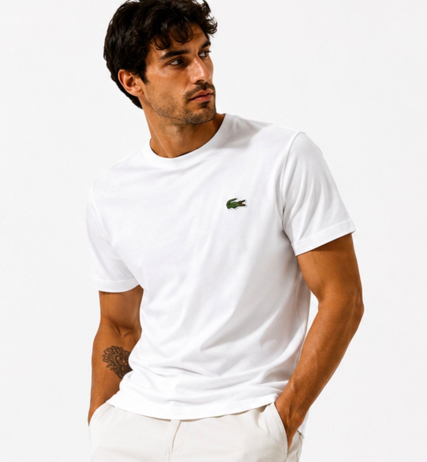 Lacoste Λευκό T-shirt