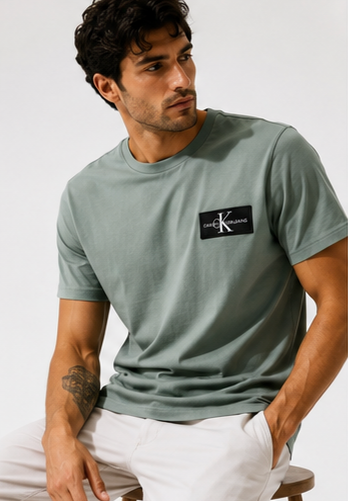 Calvin Klein Πετρόλ T-shirt